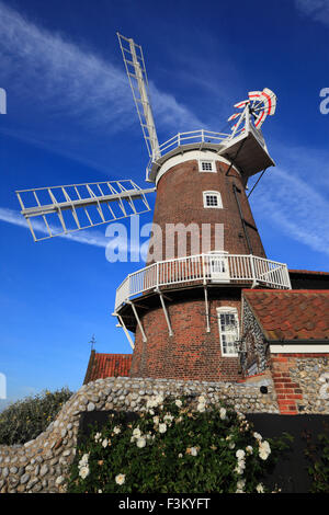 Cley Windmühle bei Cley als nächstes das Meer auf die Küste von North Norfolk. Stockfoto