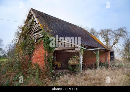 Alte Karre Schuppen, Worcestershire, England. Stockfoto