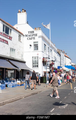 das Elster-Café in Whitby, North Yorkshire, England Stockfoto