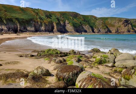 Plemont Bay, Jersey, britische Inseln Stockfoto