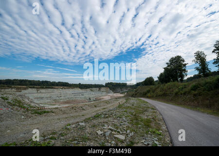 Steinbruch in Winterswijk in den Niederlanden Stockfoto