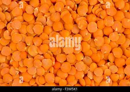 Makro Textur Hintergrund rote Linsensuppe Erbsen Stockfoto