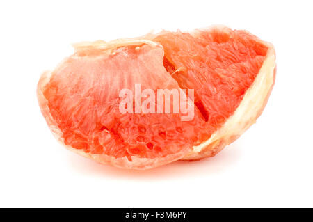 Makro Nahaufnahme von saftigen Reifen Stück grapefruit Stockfoto