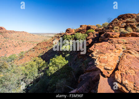 Die unglaubliche Rock Geologie der Kings Canyon im Northern Territory, Australien Stockfoto