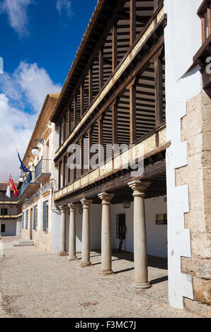 Hauptplatz des 17. Jahrhunderts in Tembleque, Toledo Provinz Kastilien-La Mancha, Spanien Stockfoto