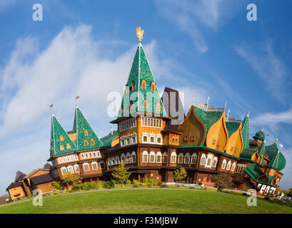 Eine hölzerne Residenz der russischen Zaren in Kolomenskoje, Moskau, Russland Stockfoto