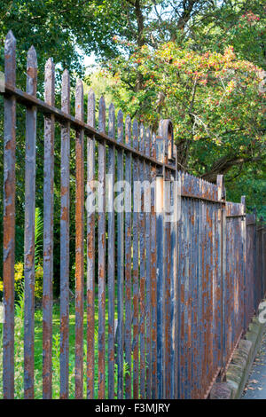 Rusty Zaun Stockfoto