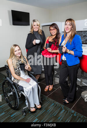 Team, Kanada, Porträt, Geschäftsfrau, Behinderung Stockfoto