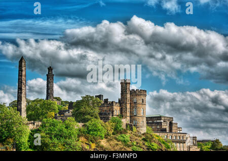 September 2015, Edinburgh Castle in Edinburgh (Schottland), HDR-Technik Stockfoto