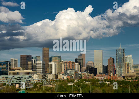 Skyline von Denver, Colorado Stockfoto