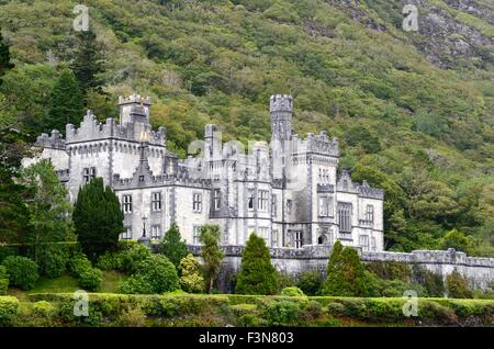 Kylemore Abbey Connemara County Galway Irland Stockfoto