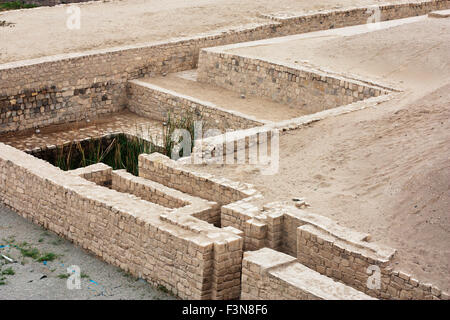 Pachacamac die meisten Gebäude und Tempel wurden gebaut 800-1450 CE Stockfoto