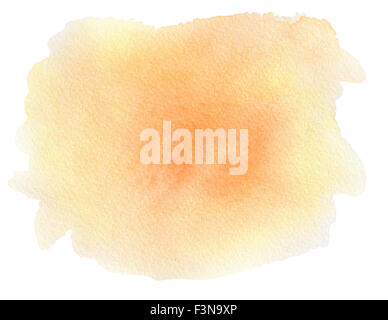 Abstrakte orange Aquarell Hintergrund für design Stockfoto