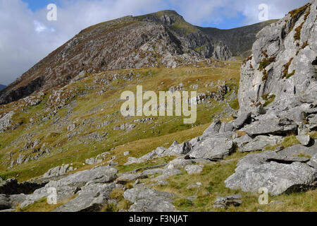 East Ridge Stift yr Ole Wen in Snowdonia, Wales Stockfoto