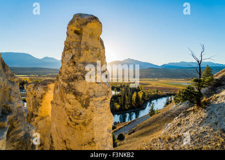 Hoodoo, Columbia River Valley, Radium Britisch-Kolumbien, Kanada Stockfoto