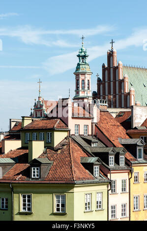 Besuchen Sie die hübschen historischen Altstadt Polen Warschau Stockfoto