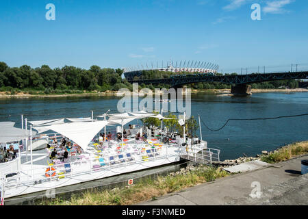 Warschau Sommer Vistula Freizeit entspannen Fluss sonnig Stockfoto