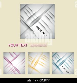 Satz von Vektor abstrakte Linie Hintergrund EPS10 Stock Vektor