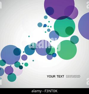 Vektor-Hintergrund-Design der großen farbigen Kugeln Stock Vektor