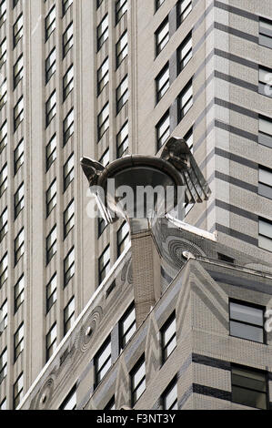 Building Chrysler Building im unteren Midtown. 405 Lexington Ave Ecke 42nd Street. Dieses Hochhaus von 319 ist auch ein Symbol für Stockfoto