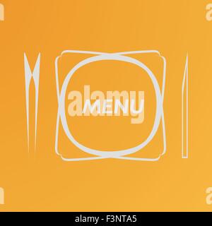 Einfachen flachen Vektor Abdeckung Café Menü eps Stock Vektor