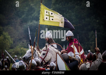East Sussex, UK. 10. Oktober 2015.  Schlacht von Hastings historische Reenactment Credit: Guy Corbishley/Alamy Live-Nachrichten Stockfoto