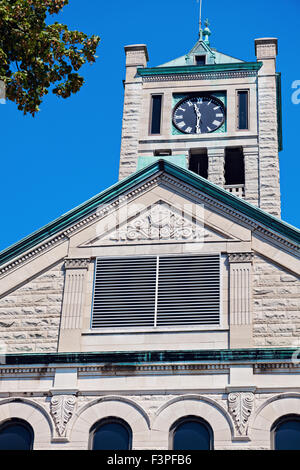 Die christliche County Courthouse in Taylorville, USA Stockfoto