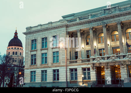 Topeka Architektur mit State Capitol Building. Topeka, Kansas, USA. Stockfoto