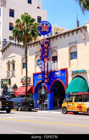 Das Wachsfigurenkabinett auf dem Hollywood Boulevard in Los Angeles CA Stockfoto