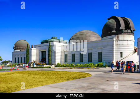 Das Griffith Observatory im Griffith Park mit Blick auf Los Angeles CA Stockfoto