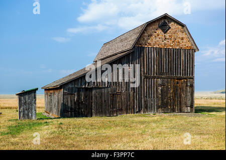 Historischen Thomas Murphy Scheune; Moulton Homestead (c 1910); Mormonen Zeile Altstadt; Grand Teton Nationalpark; Wyoming; USA Stockfoto