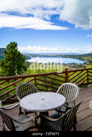 Historischen Grand Lake Lodge; in der Nähe von Rocky Mountain Nationalpark; Colorado; USA Stockfoto