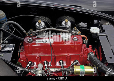 Motorraum des Jahres 1959 MG A Roadster Stockfoto
