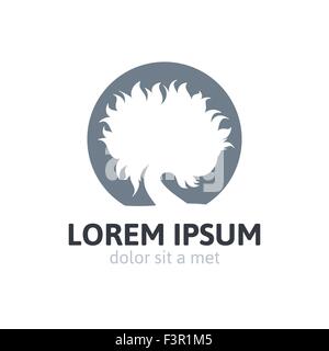 Öko grüner Baum Logo Vorlage, abstrakten Symbol Stock Vektor