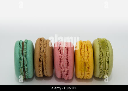 Macarons Kekse - französische Kuchen/Kekse Gebäck Stockfoto