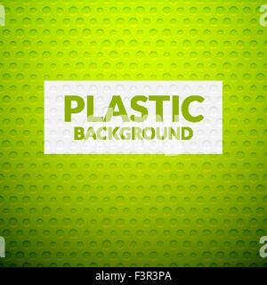 Grün aus Metall oder Kunststoff Textur mit Löchern Stock Vektor