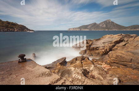 Das schöne Sant Elm-Resort in Mallorca, Spanien, an der Südwestküste Stockfoto
