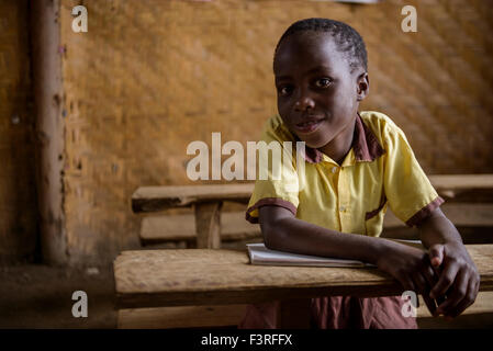 Dorfschule, westlichen Uganda, Afrika Stockfoto