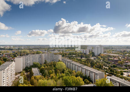 Skywalk Marzahner Promenade, Berlin, Deutschland Stockfoto