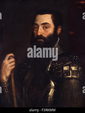 Tiziano Vecellio - Titian - Portrait of Guidobaldo II della Rovere, Herzog von Urbino Stockfoto