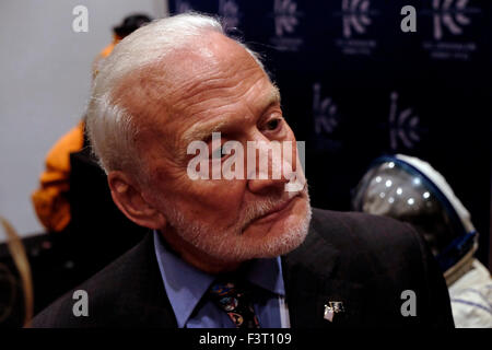 Ehemalige NASA-Astronaut Edwin "Buzz" Aldrin Eugene', die zweite Person auf dem Mond zu gehen Stockfoto