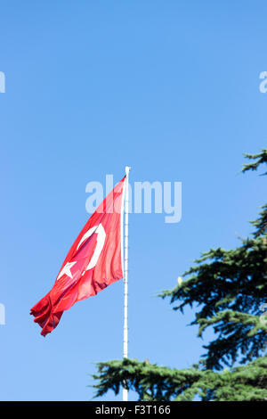 türkische Flagge Stockfoto