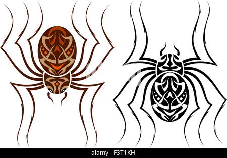 Tattoo Spider Design Vektorgrafiken Stock Vektor