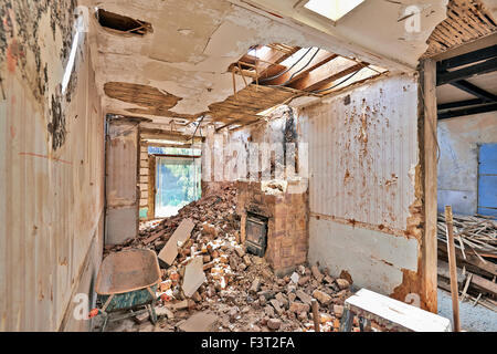 Heimwerken in der Phase der Abbruch vor der Renovierung Stockfoto