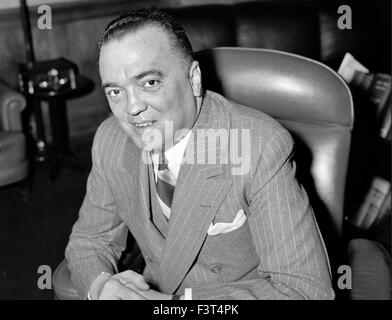 JOHN EDGAR HOOVER (1895-1972) erster Direktor des FBI, hier in April1940. Foto Harris & Ewing Stockfoto