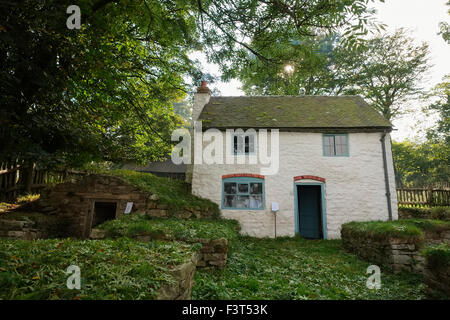 Bergleute Haus restauriert von English Nature am Blakemorgate in der Nähe von Snailbeach auf die Stiperstones, Shropshire, England, UK Stockfoto