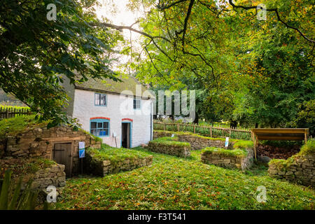 Bergleute Haus restauriert von English Nature am Blakemorgate in der Nähe von Snailbeach auf die Stiperstones, Shropshire, England, UK Stockfoto