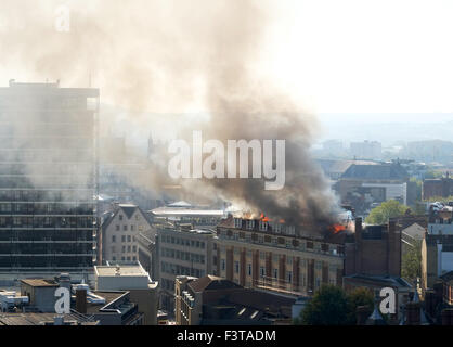 Bristol, UK. 12. Oktober 2015. Schieße auf 33 Colston Straße, Bristol, Unterkünfte für Studenten an der Universität Credit: TW Foto Bilder/Alamy Live-Nachrichten Stockfoto