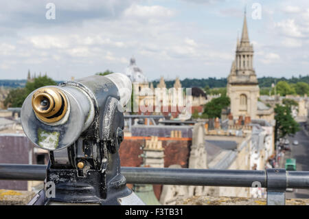 Blick vom St.-Martins Turm, Carfax Tower in Oxford Oxfordshire England Vereinigtes Königreich Großbritannien Stockfoto