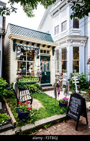 Silva tragen Schmuck Designer Store, 214 Nord Talbot Street, St. Michaels, Maryland Stockfoto